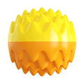 Plastic pet toys including red leakage dog toy, pink cat tumbler, and green educational dog toy