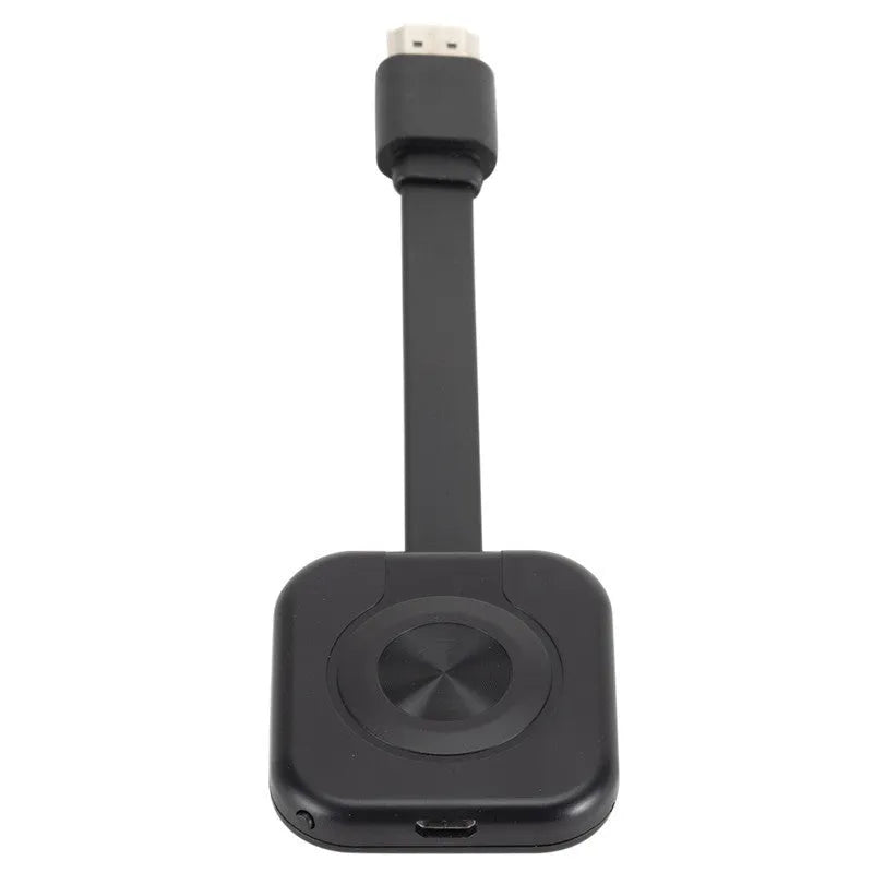 Compact wireless HDMI transmitter for projecting mobile phone screens to displays with included data cable