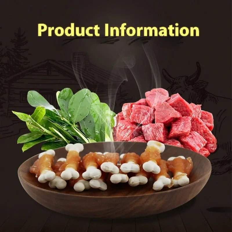 400g pack of Betty chicken wrapped milk bone dog treats for canine dental care