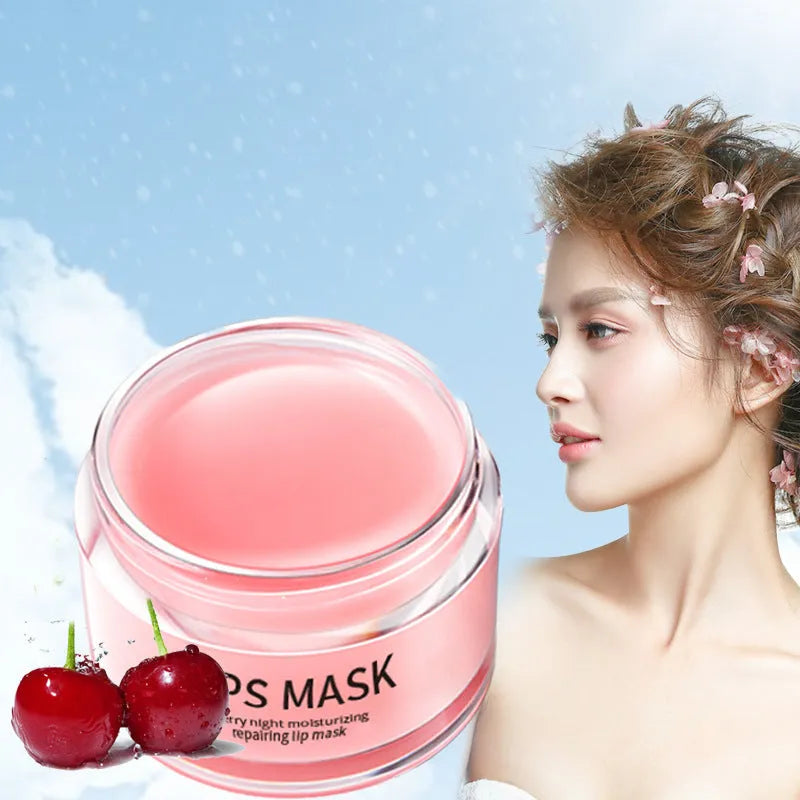 A lip box containing a 20-30g moisturising lip mask for dry, rough lips.