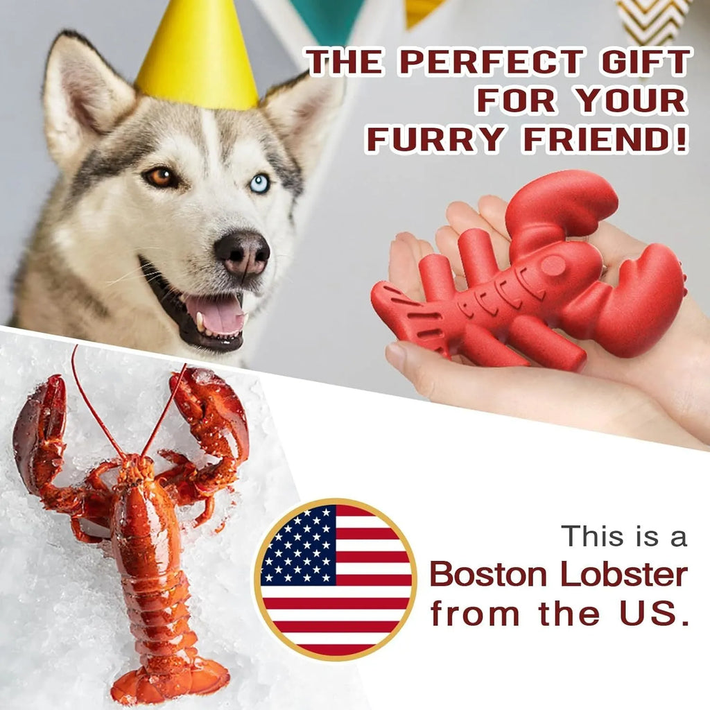 Red large hard-wearing dog chew toy for aggressive chewers and big dogs on a white background.