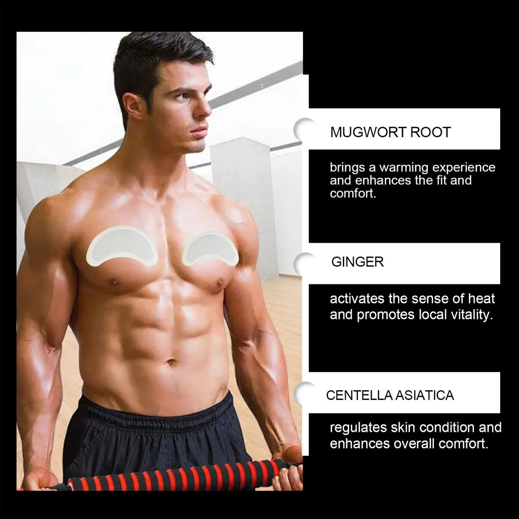Men's figure control patch four-pack with herbal ingredients