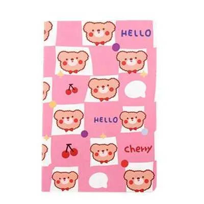 Cartoon A5 notebook with 30 sheets showing cute bear cover design