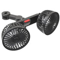 Black car USB rear pillow single head fan F4207 model with adjustable airflow