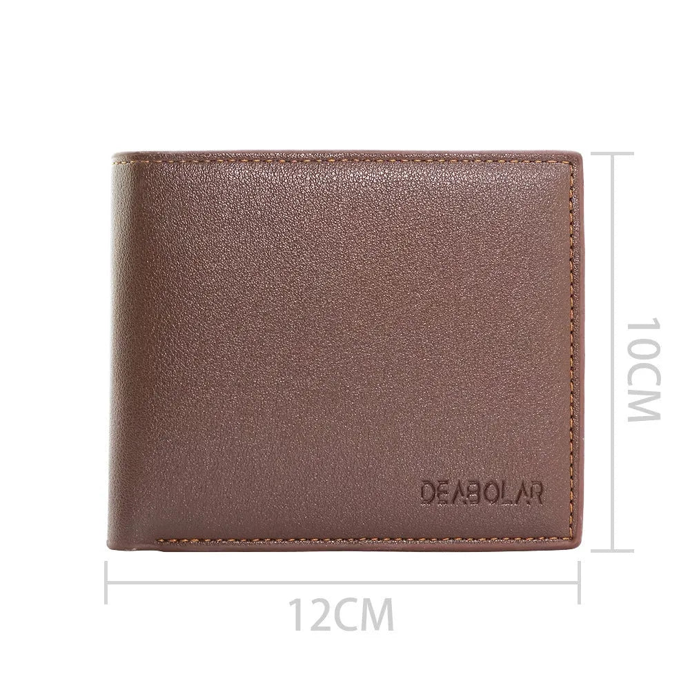 Leather men's wallet with zipper closure shown individually packaged as gift accessory