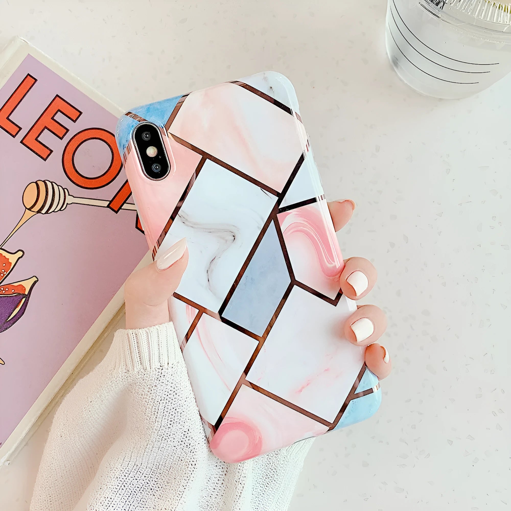 A basic 'C' style silicone gel mobile phone case for various iPhone models.