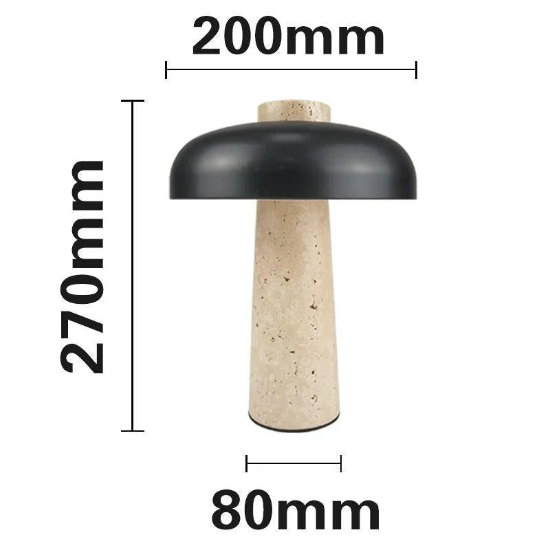 Alloy desk lamp with LED light source and touch dimming control