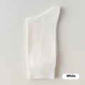 Pure cotton mid-calf business socks for men in solid colours with sweat absorption properties