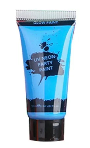 25ml tube of neon face and body paint gouache in non-toxic formulation for safe skin application