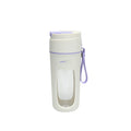 Portable USB blender with borosilicate glass cup in fresh orange colour