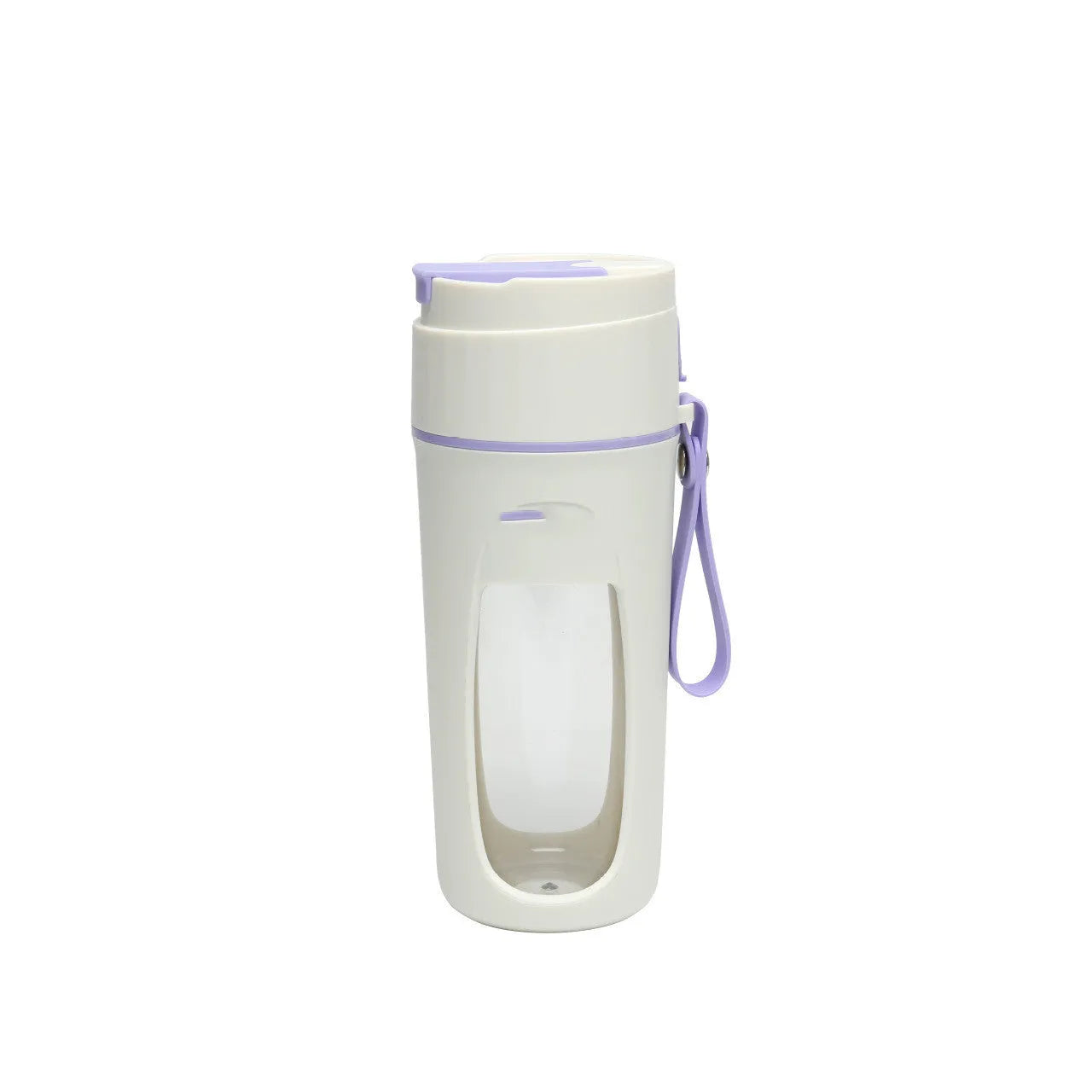 Portable USB blender with borosilicate glass cup in fresh orange colour