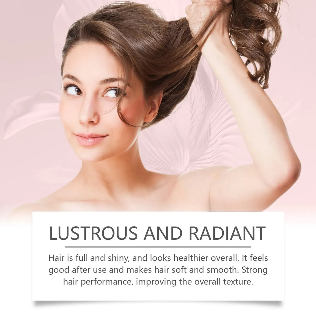 A 5.5cm cube-shaped jar containing 100g of moisturising hair mask with hydrolysed keratin and collagen.