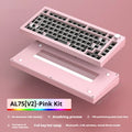 Heiji Snake aluminium mechanical keyboard kit with key puller and USB receiver on a desk