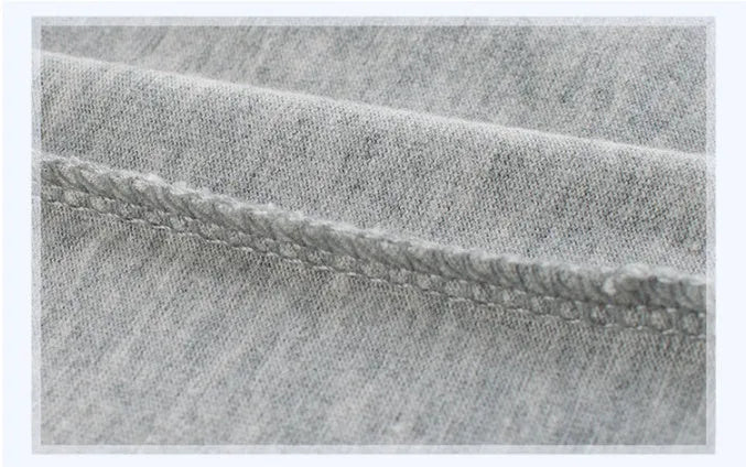 Grey cotton children's T-shirt showing front view with size options from 90cm to 140cm