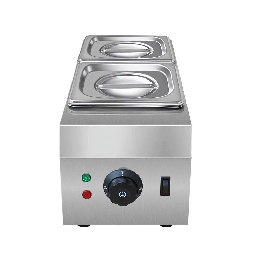 Commercial electric chocolate melting machine with double pot design and water insulation heating system