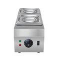 Commercial electric chocolate melting machine with double pot design and water insulation heating system