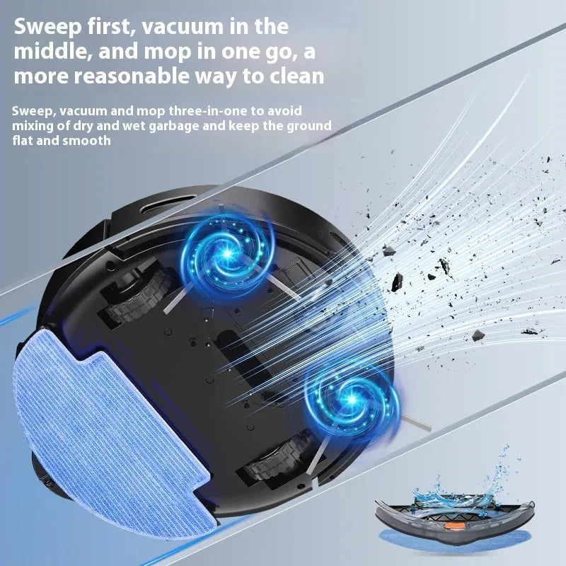 White or black automatic sweeping robot vacuum cleaner with remote control for household use