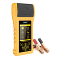 Autool BT760 colour screen vehicle battery tester with test clips and printed diagnostic receipt.