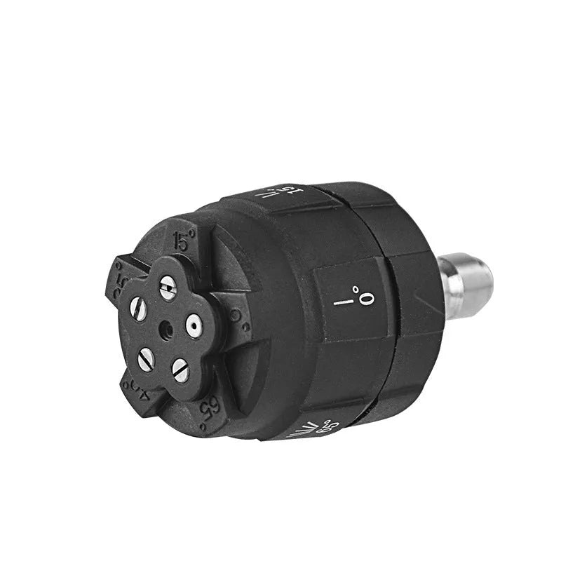 Five-in-one engineering plastic spray nozzle for high-pressure water guns with pattern selector