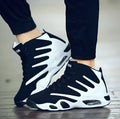 Men air cushion basketball shoes high-top jute upper Zoom Air blue colour