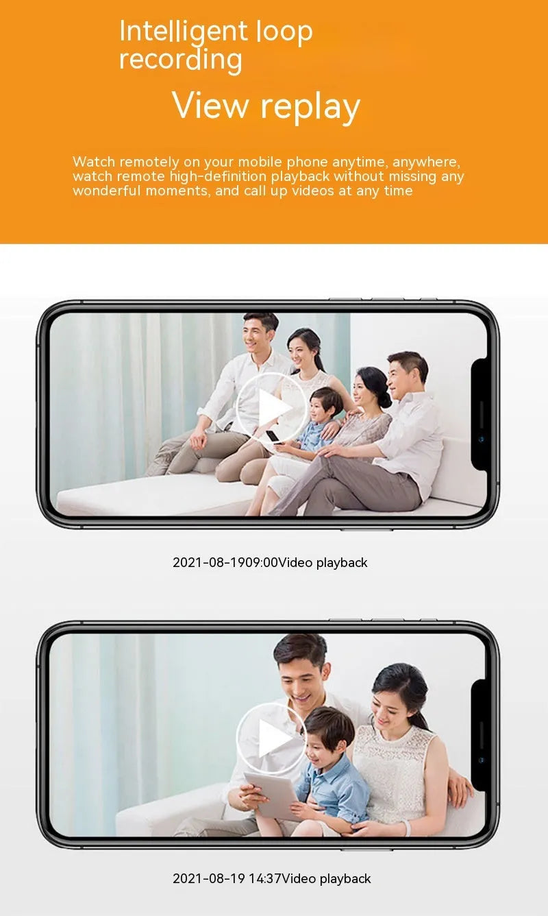 Wireless bulb security camera with 1080p full colour night vision for indoor outdoor monitoring