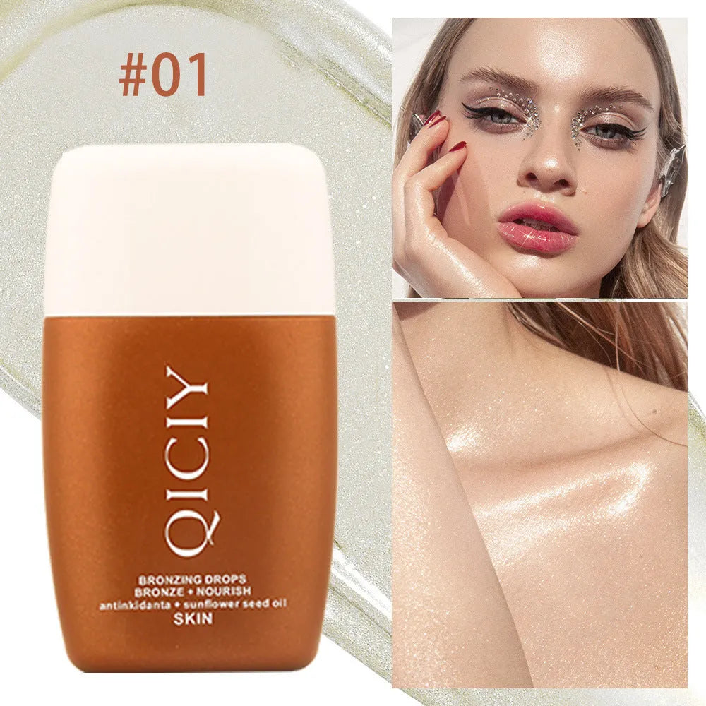 30ml face and body brightening contour liquid bottle with four shade options