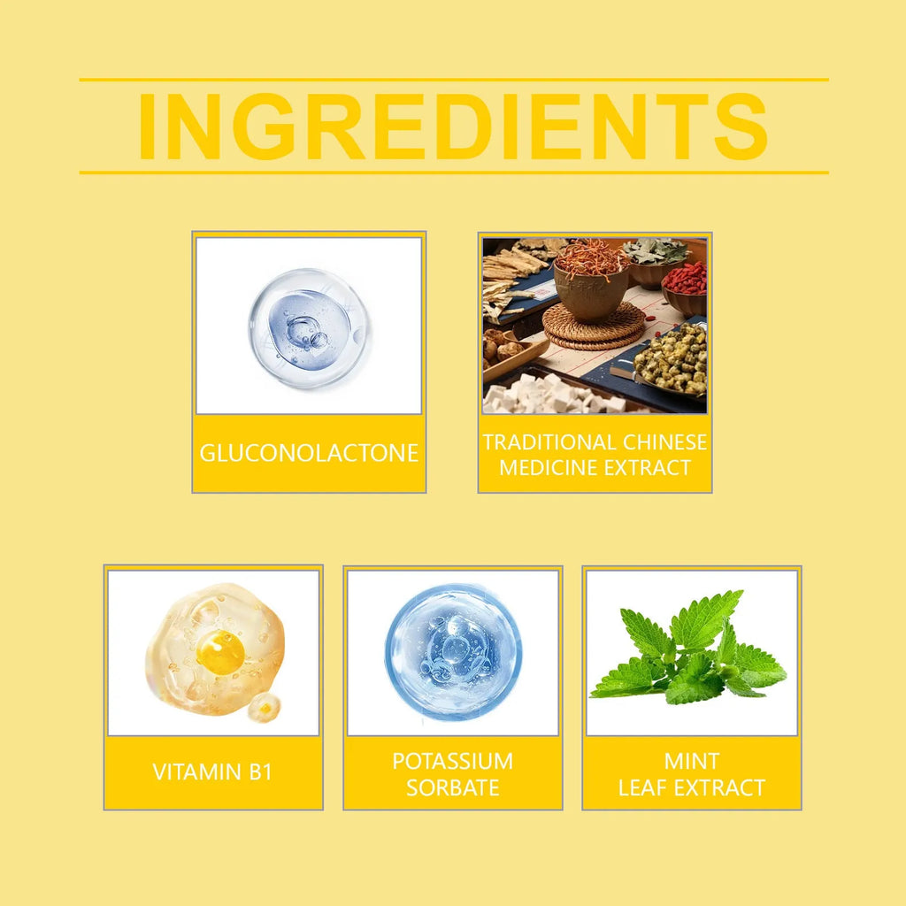 60ml body treatment gel bottle with Chinese herbal extract and vitamin B1 formula