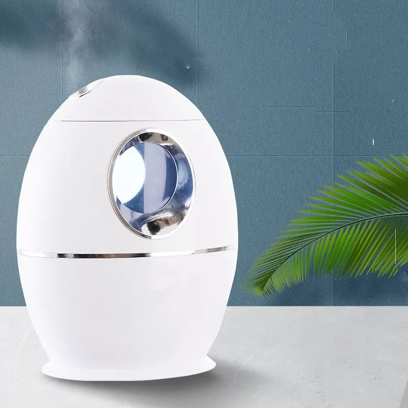 White columnar household air humidifier with anion function and USB power connection