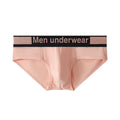 Men's modal briefs in black, white, and pink colours with low waist design