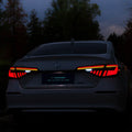 11th Generation Honda Civic modified LED taillight assembly in black and red or black and white
