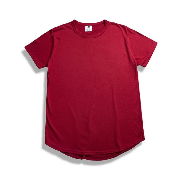 Men's oversized hip hop T-shirt in streetwear style, cotton blend, available in multiple colours