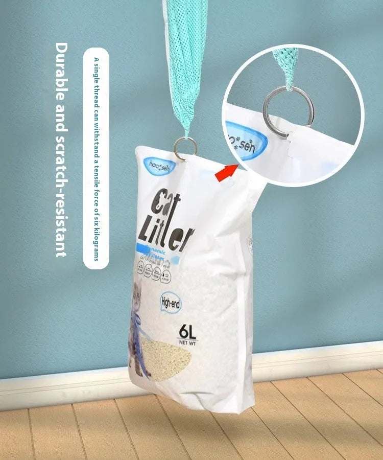 Fifth-generation cat grooming bag with detachable design in grey and white colour