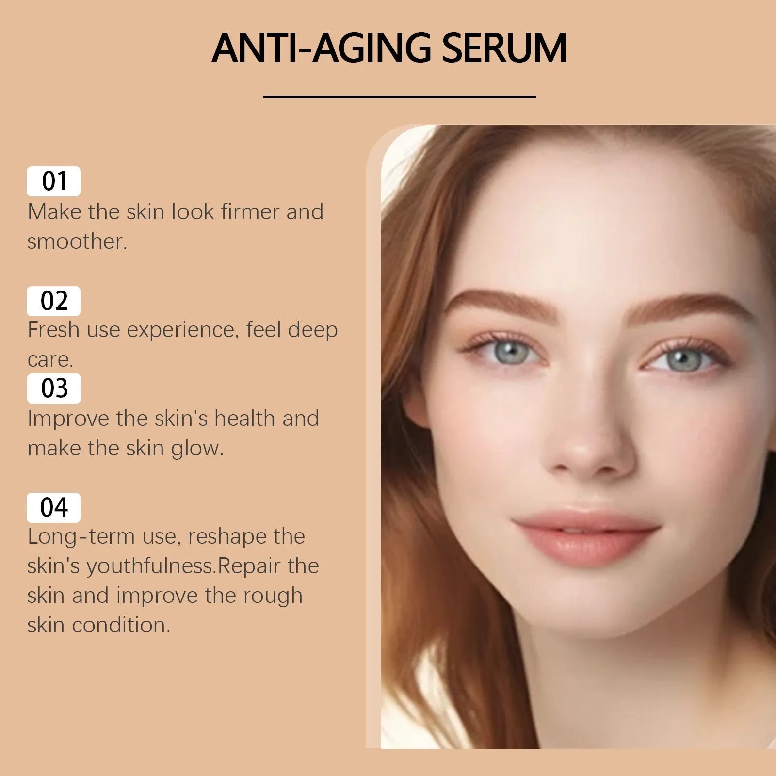 30ml bottle of anti-aging facial essence liquid with hyaluronic acid and bee venom