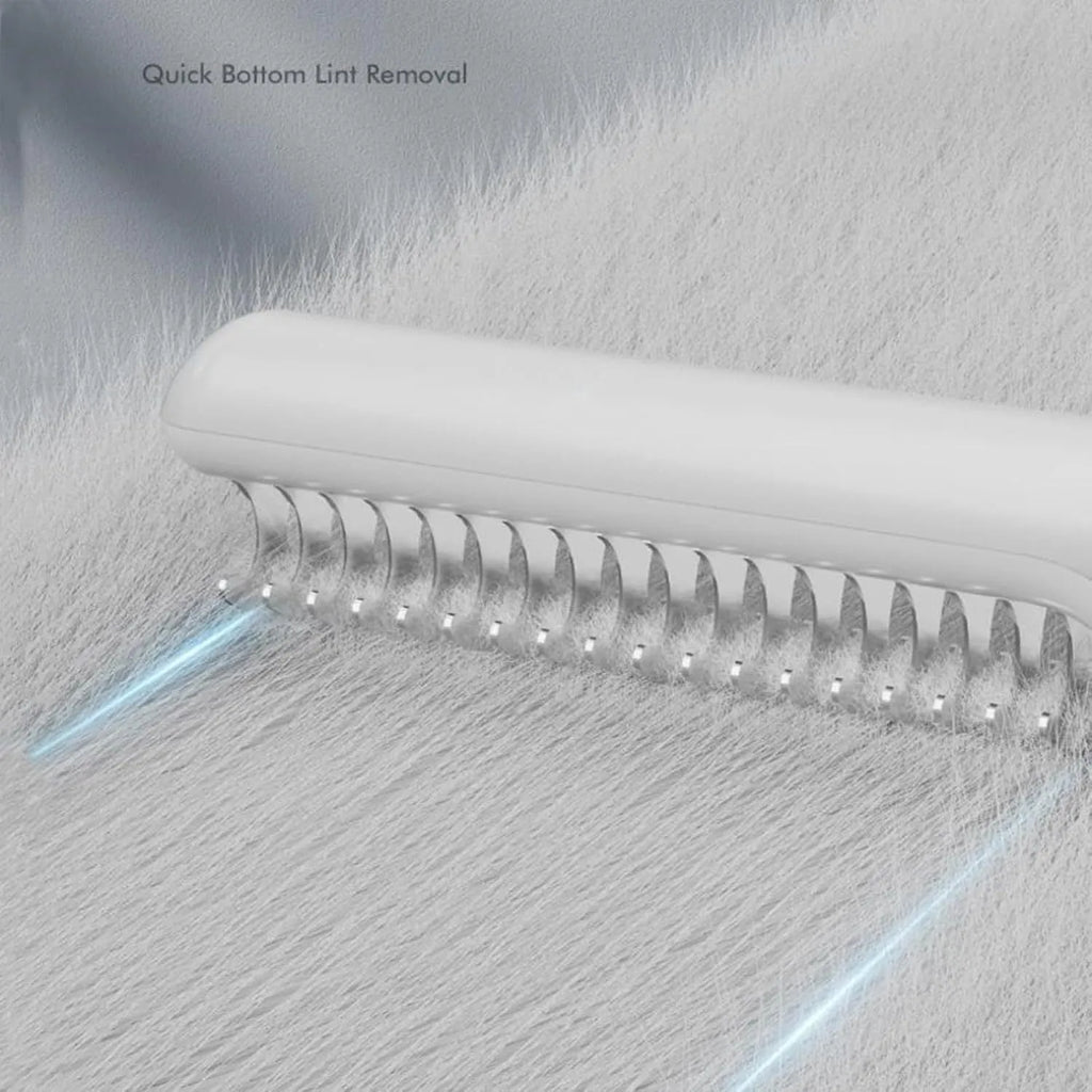 Stainless steel pet dematting comb with user-friendly handle for removing knots and mats from dog's coat