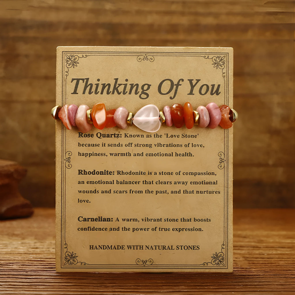 Handmade geometric stone bead bracelet for women in fashion OL style