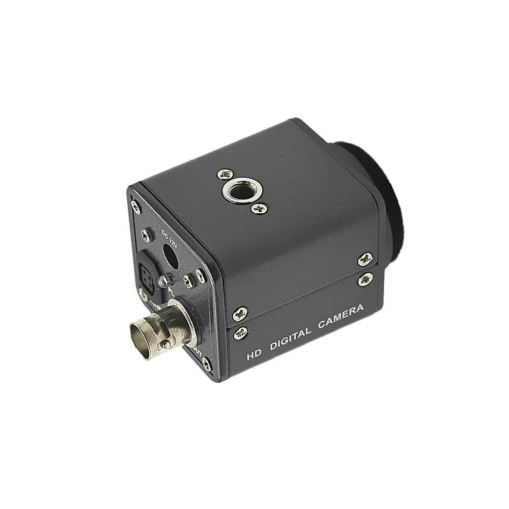 HC-109 industrial microscope camera with metal housing and 500,000 DPI resolution