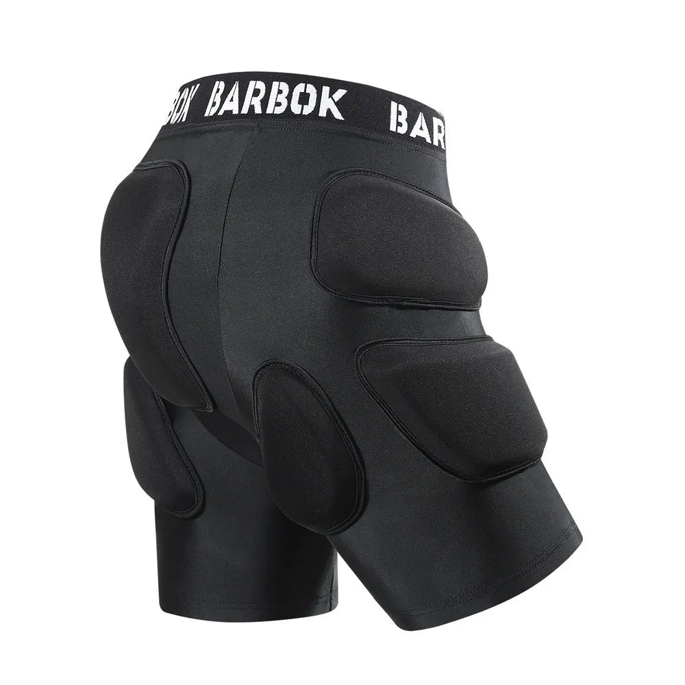 Black adult hip protection pad for roller skating and skateboarding with NBR foam padding