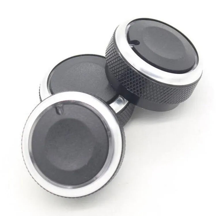 Three black aluminium alloy Chevrolet Lefeng and Lechi air conditioning replacement control knobs
