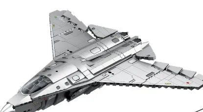 Military shipborne fighter assembly building blocks toy J50 6th generation fighter in colour box