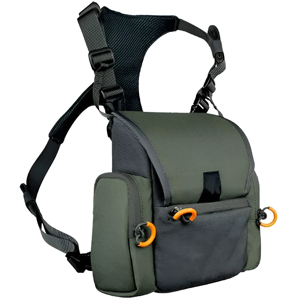Outdoor hunting telescope bag adjustable polyester binoculars chest pack camouflage