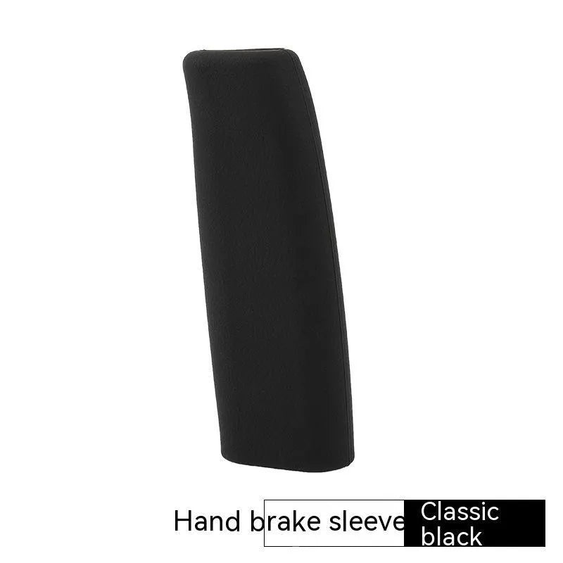 Silicone handbrake sleeve for cars in five colours: black, grey, beige, red and blue