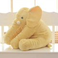 Elephant soft plush baby pillow shell in blue, grey, pink, purple or yellow colour.
