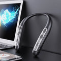 Wearable neck-hanging Bluetooth speaker with wireless connectivity and voice control functions