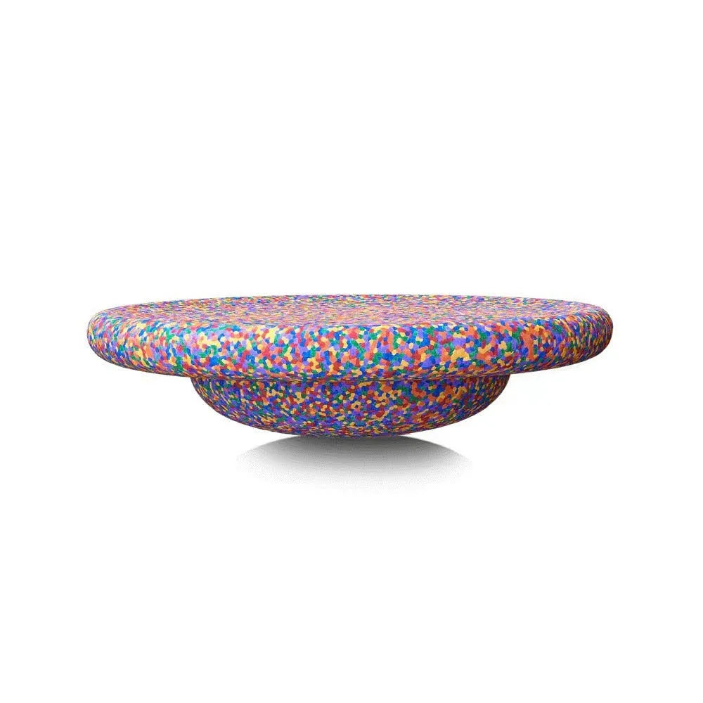 Plastic surf balance board for children with wood grain design in mixed colours