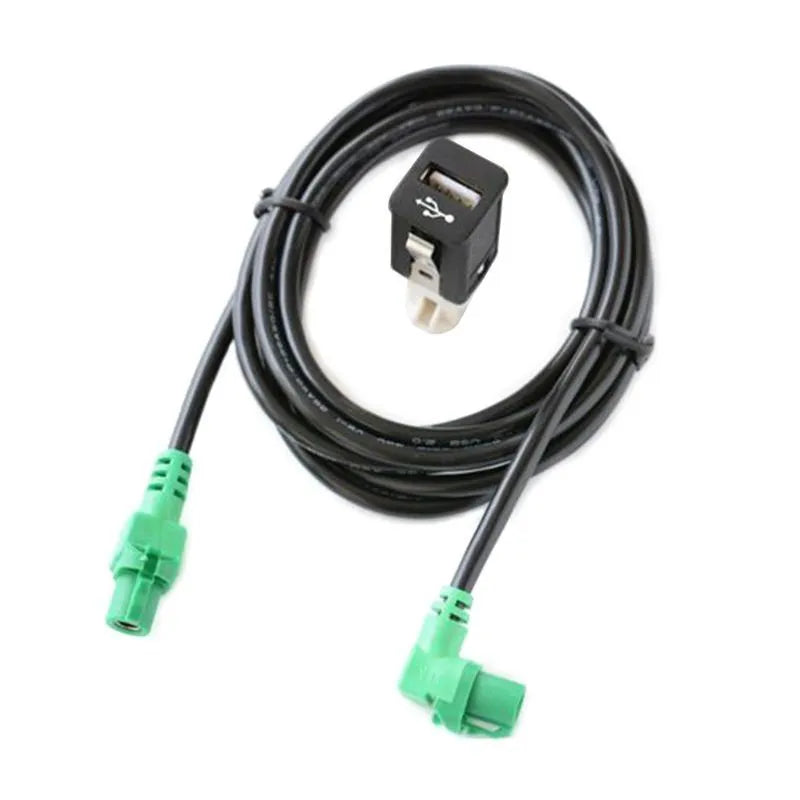 BMW USB socket wiring harness with 150cm cable for glove box installation