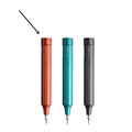 Black, green, and red 24-in-1 repair screwdriver set with magnetic bit storage for electronics disassembly