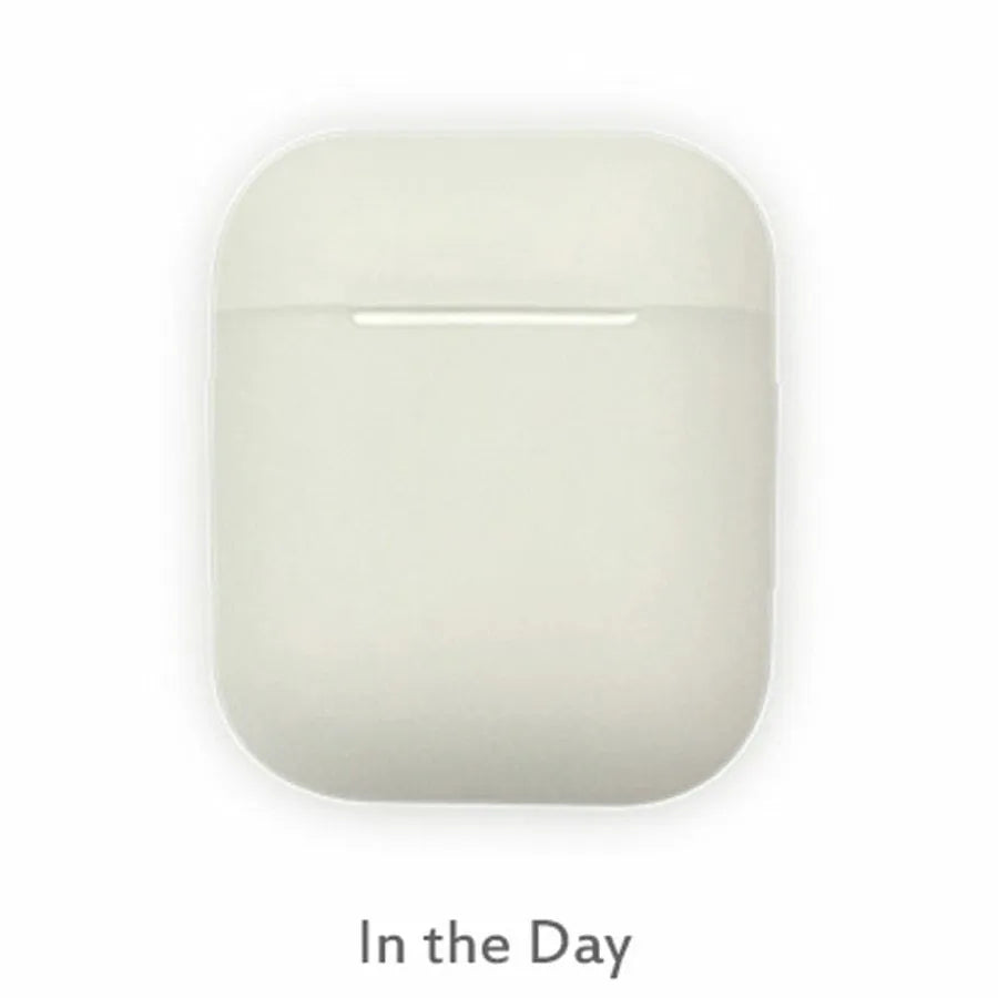 Luminous silicone flip-open AirPods storage box for wireless earphone protection