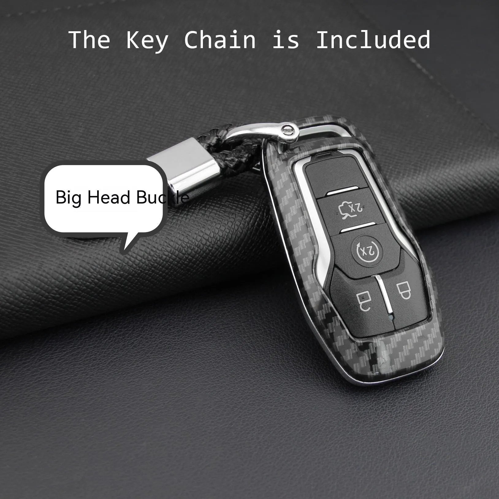Plastic remote control protective shell for car keys with a buckle closure.