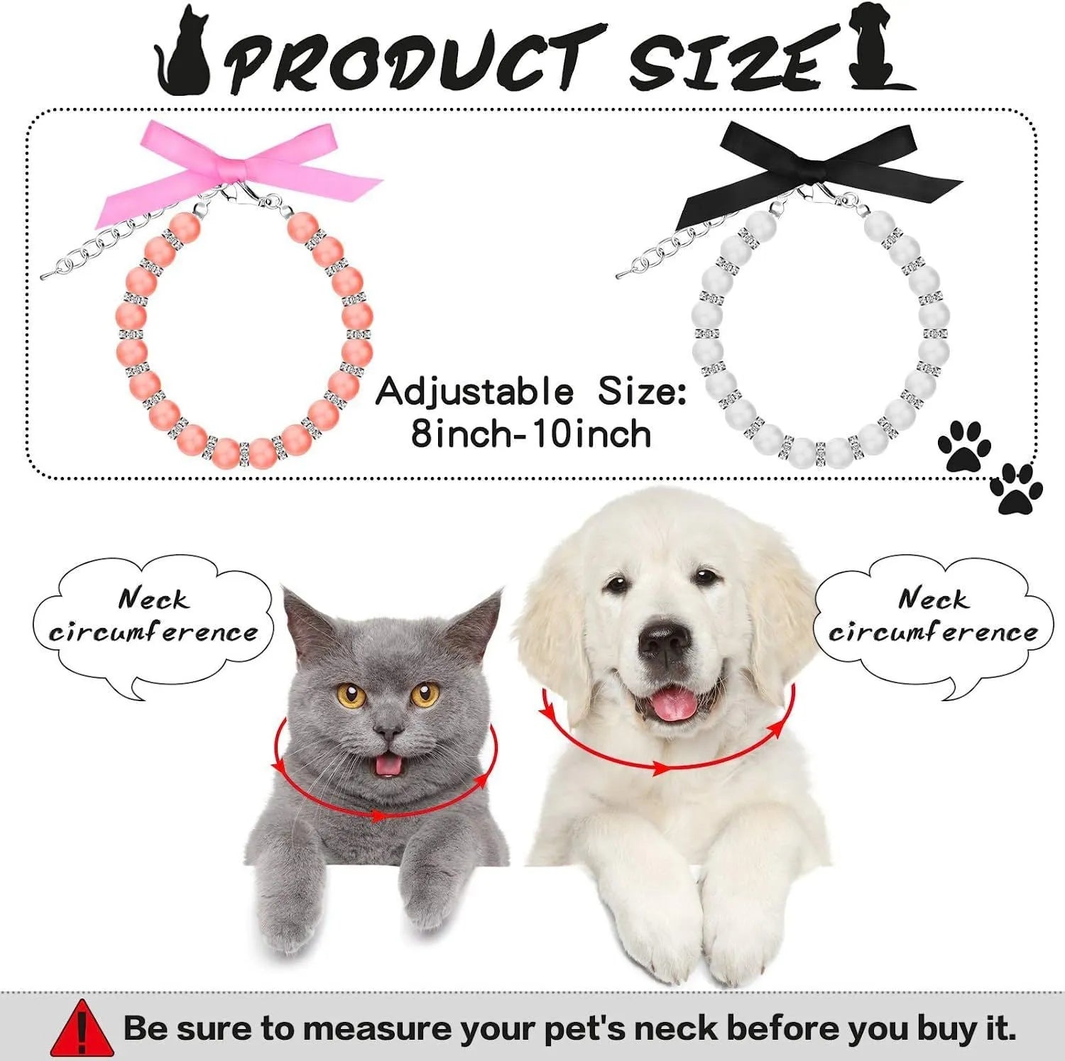 Adjustable diamond dog necklace with imitation pearls and rhinestones on soft ribbon collar