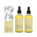 60ml bottle of yellow rosemary hair oil for damaged hair and scalp relief